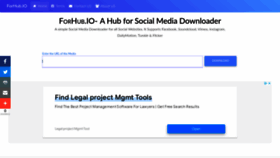 What Forhub.io website looked like in 2022 (2 years ago)