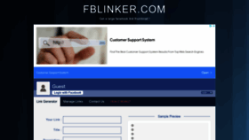 What Fblinker.com website looked like in 2022 (1 year ago)