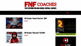 What Fnfcoaches.com website looked like in 2022 (1 year ago)