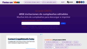 What Fiestasconideas.com.ar website looked like in 2022 (1 year ago)
