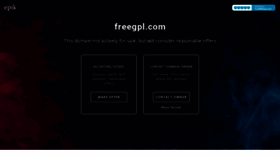 What Freegpl.com website looked like in 2022 (1 year ago)