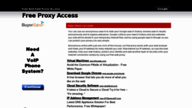 What Freeproxyaccess.com website looked like in 2011 (12 years ago)