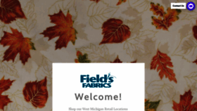 What Fieldsfabrics.com website looked like in 2022 (1 year ago)