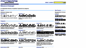 What Fontscape.com website looked like in 2022 (1 year ago)
