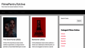 What Filmepentrutoti.live website looked like in 2022 (1 year ago)