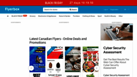 What Flyerbox.ca website looked like in 2022 (3 years ago)