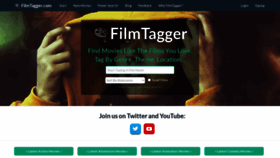 What Filmtagger.com website looked like in 2022 (1 year ago)