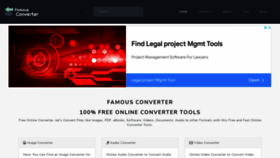 What Famousconverter.com website looked like in 2022 (1 year ago)