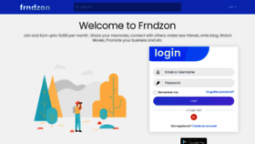 What Frndzon.com website looked like in 2022 (1 year ago)