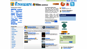 What Freewarepocketpc.net website looked like in 2022 (1 year ago)