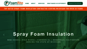 What Foamrite.com website looked like in 2022 (1 year ago)