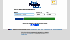 What Findpeoplesearch.com website looked like in 2022 (1 year ago)