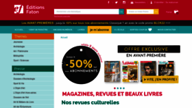 What Faton.fr website looked like in 2022 (1 year ago)