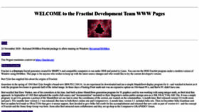 What Fractint.org website looked like in 2022 (1 year ago)