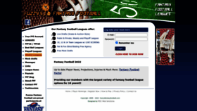 What Fuzzysfantasyfootball.com website looked like in 2022 (1 year ago)