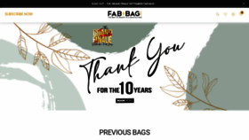 What Fabbag.com website looked like in 2022 (1 year ago)