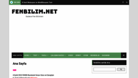 What Fenbilim.net website looked like in 2022 (1 year ago)