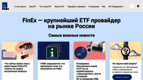What Finex-etf.ru website looked like in 2022 (1 year ago)