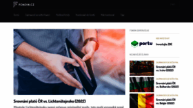 What Fondik.cz website looked like in 2022 (1 year ago)