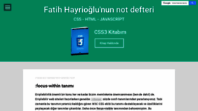 What Fatihhayrioglu.com website looked like in 2022 (1 year ago)