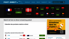 What Foot-direct.fr website looked like in 2022 (1 year ago)