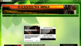 What Folhetosdecanto.com website looked like in 2022 (1 year ago)