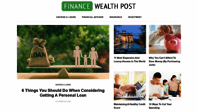 What Financewealthpost.com website looked like in 2022 (2 years ago)