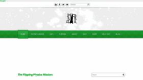 What Flippingphysics.com website looked like in 2022 (1 year ago)