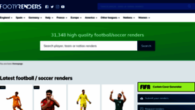 What Footyrenders.com website looked like in 2022 (1 year ago)