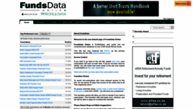 What Fundsdata.co.za website looked like in 2022 (1 year ago)