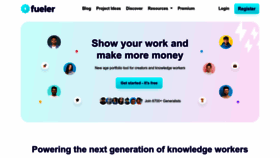 What Fueler.io website looked like in 2022 (1 year ago)