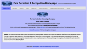 What Facedetection.com website looked like in 2022 (1 year ago)