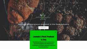What Foodstartuphelp.com website looked like in 2022 (1 year ago)