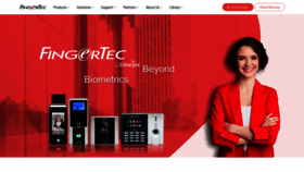 What Fingertec.com website looked like in 2022 (1 year ago)