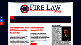 What Firelawblog.com website looked like in 2022 (1 year ago)