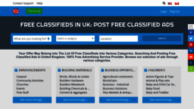 What Free-classifieds.co.uk website looked like in 2022 (1 year ago)