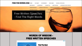 What Find-the-words.com website looked like in 2022 (1 year ago)