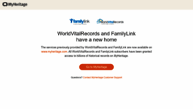 What Familylink.com website looked like in 2022 (1 year ago)