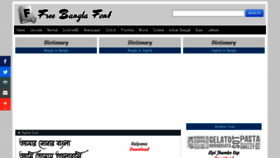 What Freebanglafont.com website looked like in 2022 (1 year ago)