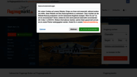 What Flugzeugmarkt.de website looked like in 2022 (1 year ago)