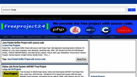 What Freeproject24.com website looked like in 2022 (1 year ago)