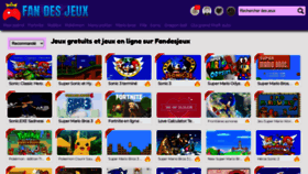 What Fandesjeux.com website looked like in 2022 (1 year ago)