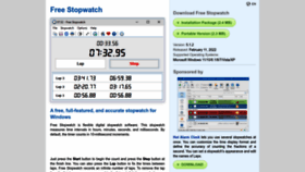What Free-stopwatch.com website looked like in 2022 (1 year ago)
