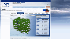 What Freemeteo.pl website looked like in 2022 (1 year ago)