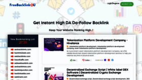 What Freebacklink4u.com website looked like in 2022 (1 year ago)