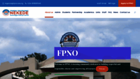 What Fpno.edu.ng website looked like in 2022 (1 year ago)