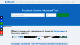 What Fb-search.com website looked like in 2022 (1 year ago)
