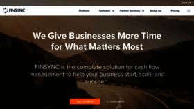 What Finsync.com website looked like in 2022 (1 year ago)