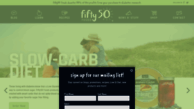 What Fifty50foods.com website looked like in 2022 (1 year ago)