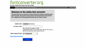 What Fontconverter.org website looked like in 2022 (1 year ago)